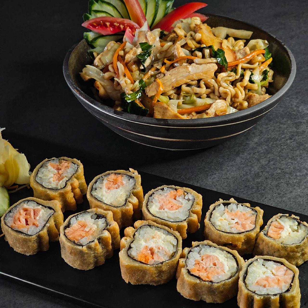 Combo Yakisoba + Hot Filadelfia