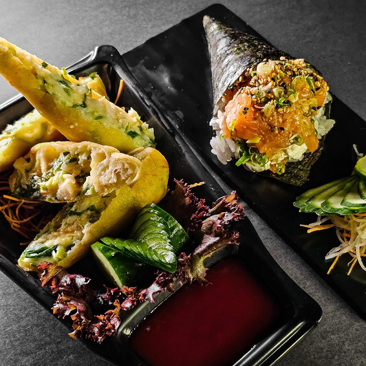 Combo Temaki Filadelfia + Harumaki