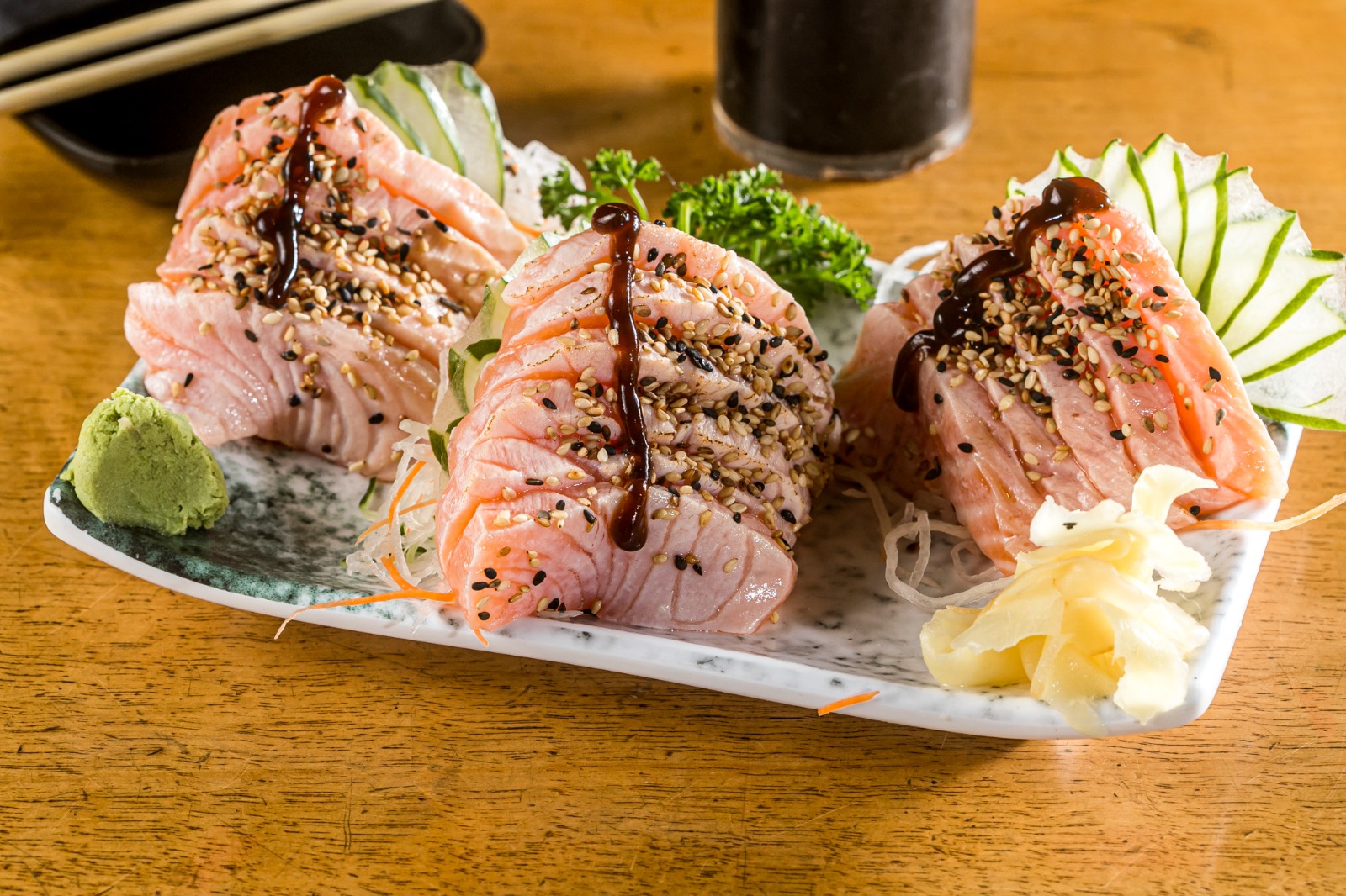 Sashimi Salmão No Goma 16 Peças